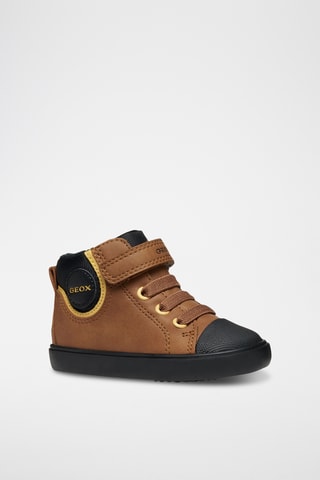 Baskets montantes - Camel et noir