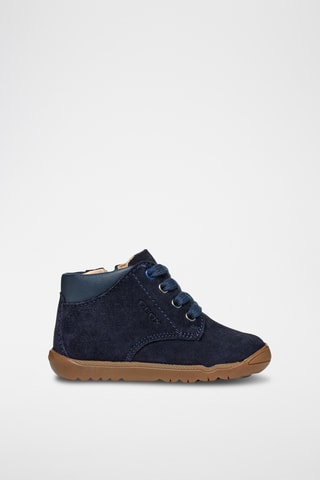 Bottines en nubuck - Bleu marine