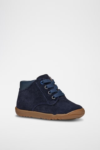 Bottines en nubuck - Bleu marine