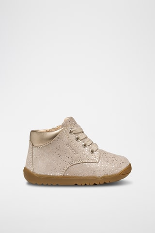 Bottines en cuir de chèvre - Beige
