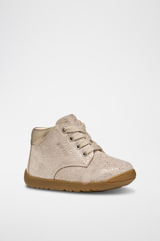 Bottines en cuir de chèvre - Beige