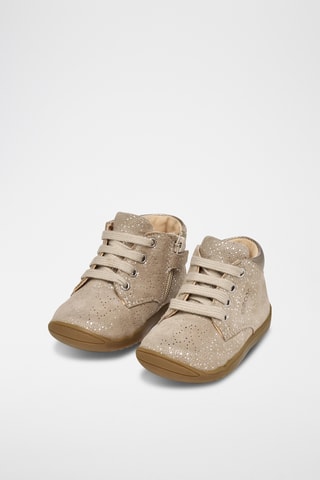 Bottines en cuir de chèvre - Beige