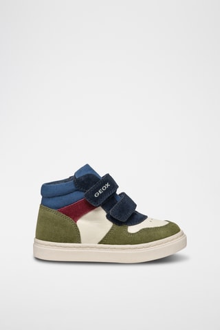 Boots en cuir - Vert foncé