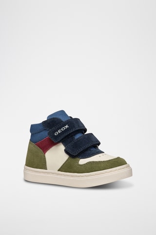 Boots en cuir - Vert foncé