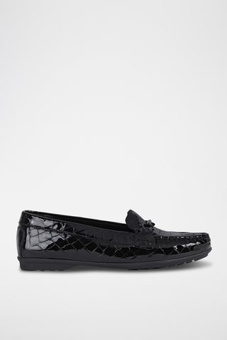 Mocassins en cuir verni - Noir
