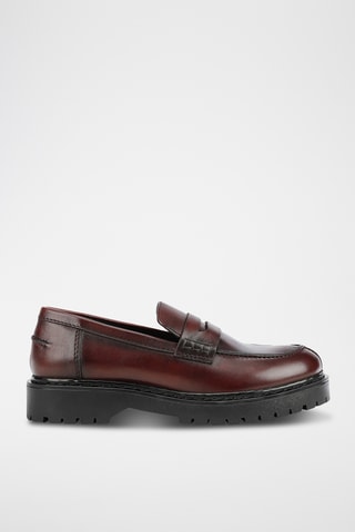 Mocassins en cuir - Bordeaux