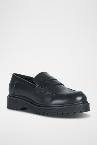 Mocassins en cuir - Noir