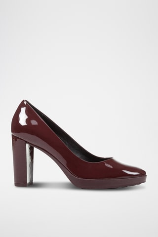 Escarpins en cuir verni - Bordeaux
