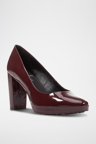 Escarpins en cuir verni - Bordeaux
