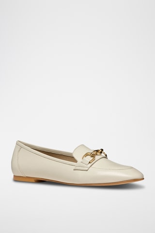 Mocassins en cuir nappa - Ecru
