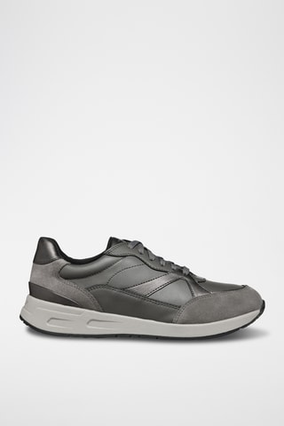 Baskets en cuir de veau nubuck - Gris