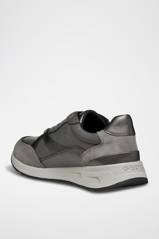 Baskets en cuir de veau nubuck - Gris