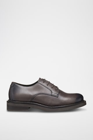 Derbys en cuir de veau - Taupe