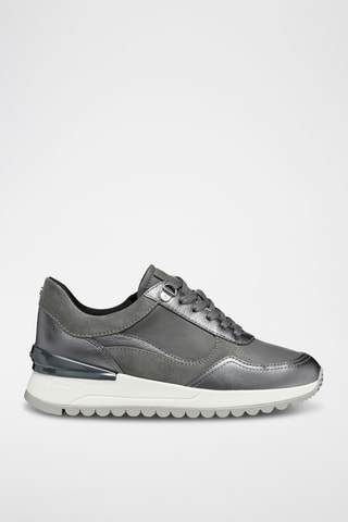 Baskets en cuir de veau - Gris foncé