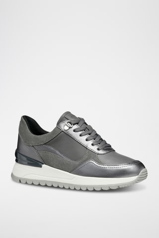 Baskets en cuir de veau - Gris foncé