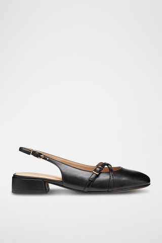 Escarpins en cuir de mouton - Noir