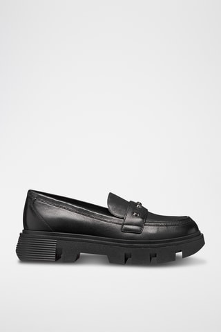 Mocassins en cuir - Noir