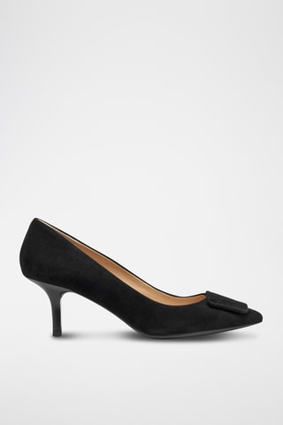 Escarpins en cuir nubuck de chèvre - Noir