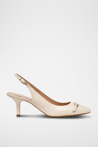 Escarpins en cuir de mouton - Beige