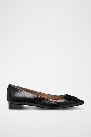 Ballerines en cuir de chèvre - Noir