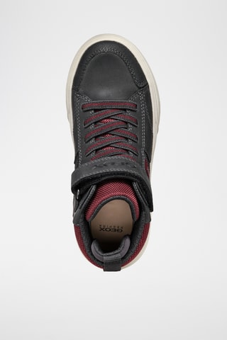 Baskets montantes - Bleu marine et bordeaux