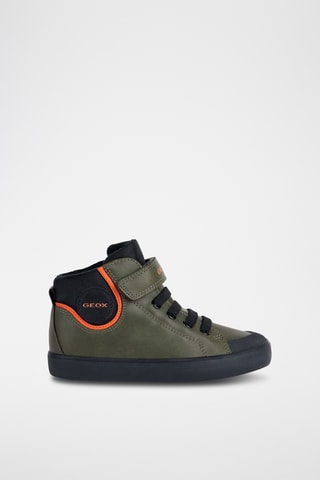 Baskets montantes - Kaki et noir