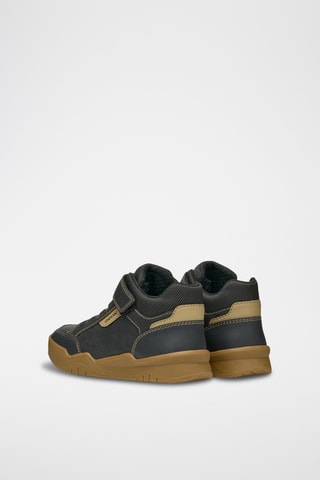 Baskets montantes - Noir et beige