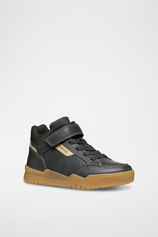 Baskets montantes - Noir et beige