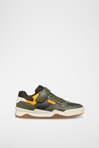 Baskets - Kaki foncé et marron foncé
