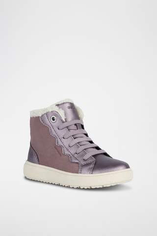 Baskets montantes fourrées en nubuck - Noir