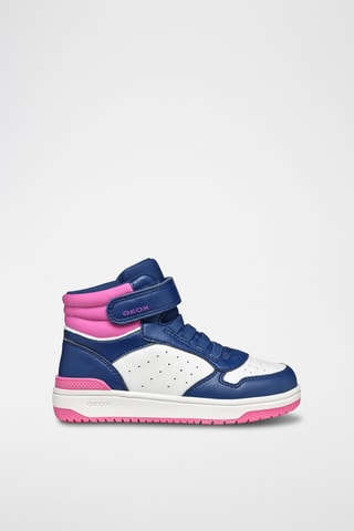 Baskets montantes - Bleu marine et blanc