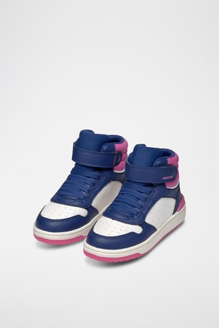 Baskets montantes - Bleu marine et blanc