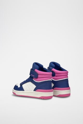Baskets montantes - Bleu marine et blanc