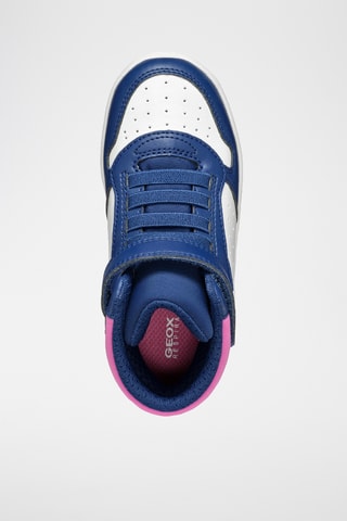 Baskets montantes - Bleu marine et blanc