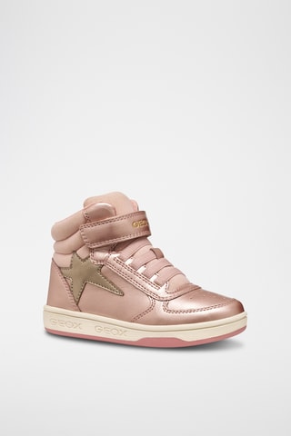 Baskets montantes - Vieux rose