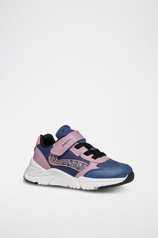 Baskets - Bleu cobalt et rose