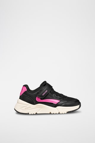 Baskets - Noir et fuchsia