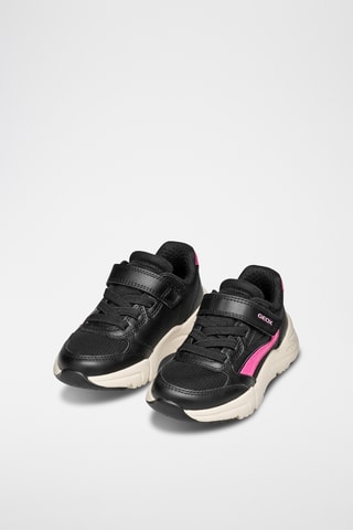 Baskets - Noir et fuchsia