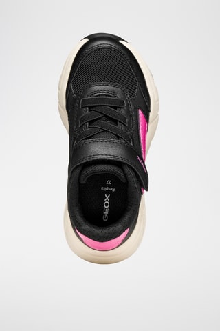Baskets - Noir et fuchsia