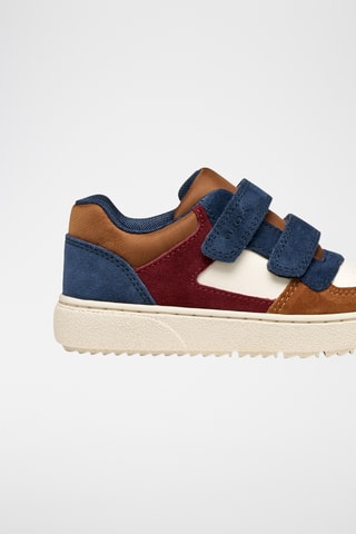 Baskets en cuir de veau nubuck - Marron