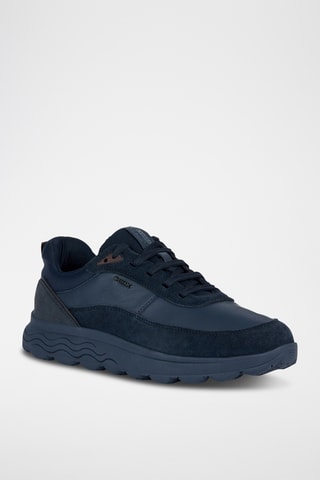 Baskets en cuir - Bleu marine
