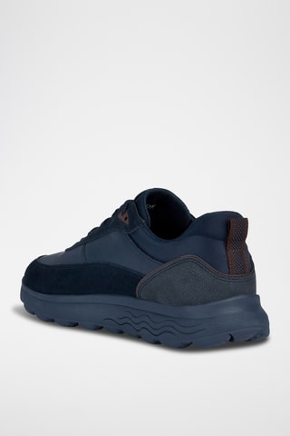 Baskets en cuir - Bleu marine