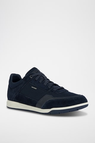 Baskets en cuir - Bleu marine