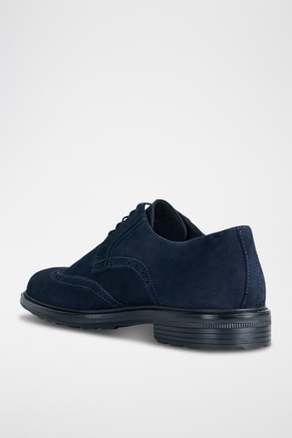 Derbys en nubuck - Bleu marine