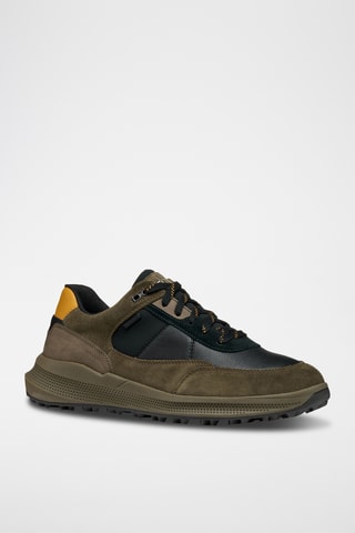 Baskets en cuir - Kaki