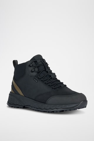Baskets montantes en cuir - Noir
