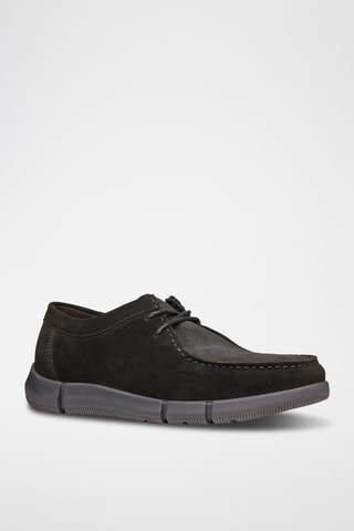 Derbys en cuir de veau nubuck - Marron foncé