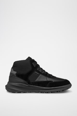 Baskets montantes en cuir - Noir