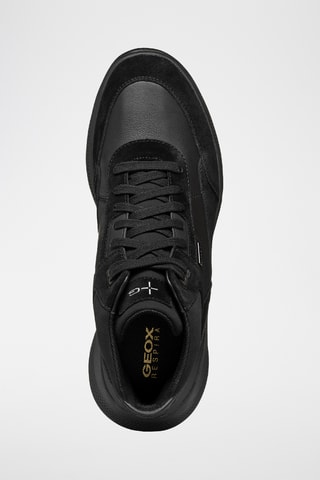 Baskets montantes en cuir - Noir