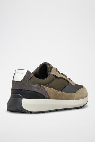 Baskets en cuir - Kaki